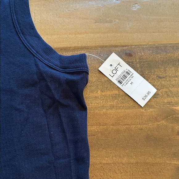 LOFT Navy Tank Top - Picture 5 of 9
